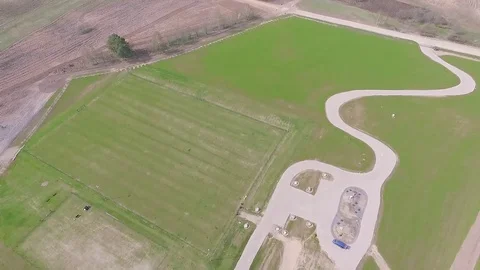 Flight over meadow Stock Footage 99118756