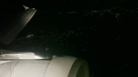 Flight Over Metropole At Night Stock Footage 10876048