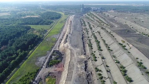 Flight over the mine Video stock 80777318