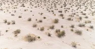 Flight Over Of Mojave Desert, California. Aerial View Of Barren Landscape Stock Footage