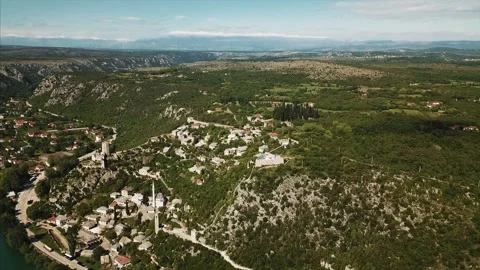 Flight over monastery Stock Footage 321361282