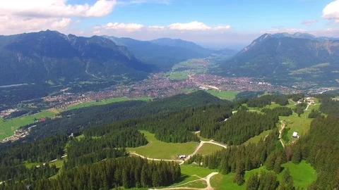 Flight over mountain forest. Nature from above. Stock Footage 72029959