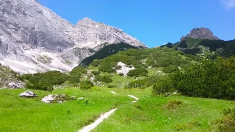Flight over mountain forest. Nature from above. Stock Footage 72033864
