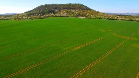 Flight over mountain forest. Nature from above. Video stock 106935505
