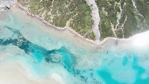 Flight over a mountain lake Stock Footage 162055307