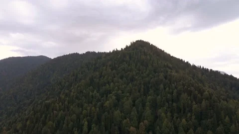 Flight over the mountain peaks Stock Footage 144644878