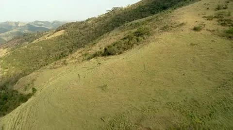 Flight Over the mountains Stock Footage 12143601