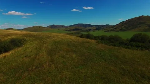 Flight over the mountains Stock Footage 54921856