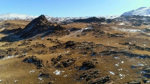 Flight over the mountains Stock Footage 101016828