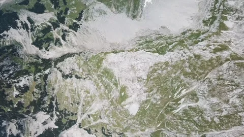 Flight over mountains Stock Footage 255634582