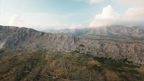 Flight over mountains Stock Footage 256453823