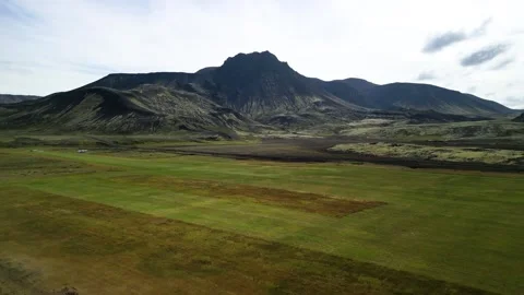 Flight over the mountains of Iceland Stock Footage 256985608
