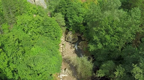 Flight over Mountains Peaks and rocks. Flying above forest and mountains Stock Footage 60117697