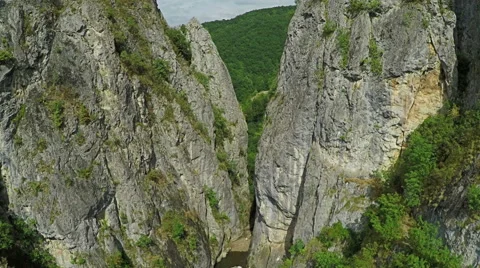 Flight over Mountains Peaks and rocks. Flying above forest and mountains Stock-Footage 60119320