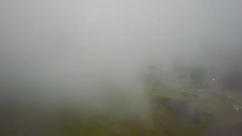 Flight over mountains,after rainy, there are clouds Stock Footage 273592017