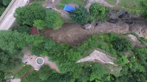 Flight over mountian river. 動画素材 57226707