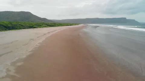 Flight over Naranjo Beach Video stock 169594437