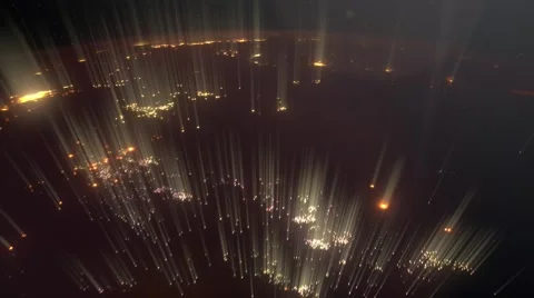 Flight over night planet Stock Footage 48822280