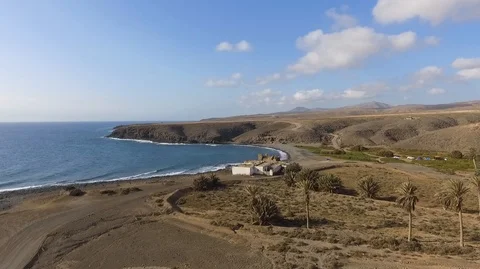 Flight over the oasis Stock Footage 92122521