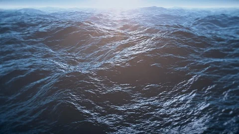 Flight over ocean Stock Footage 87411395