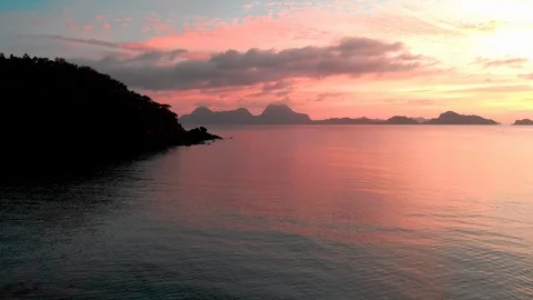 Flight over the ocean waves Stock Footage 105691289