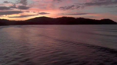 Flight over the ocean waves Stock Footage 105760307