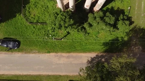 Flight over the old church Stock Footage 243675003