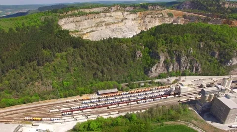 Flight over old lime works. Stock Footage 63316219