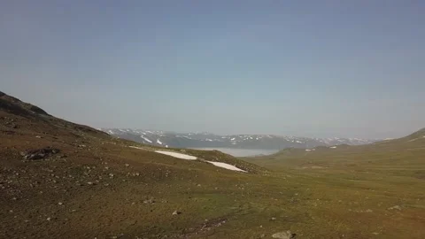 Flight over open landscape Stock Footage 233666683