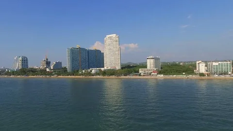 Flight over Pattaya Stock Footage 98274102