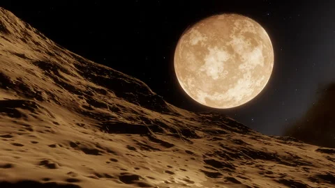 Flight over a planet Video stock 146844521