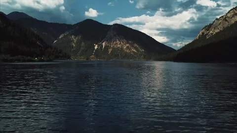 Flight over Plansee Stock Footage 255634647