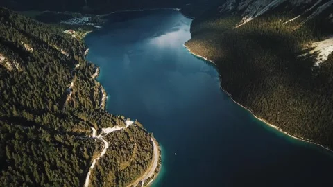 Flight over Plansee Stock-Footage 255634652