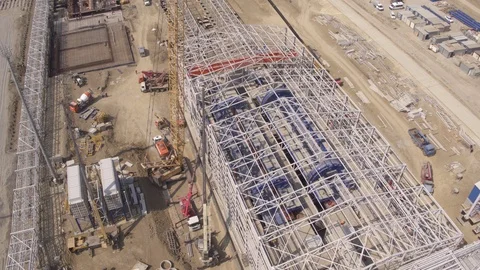 Flight over the port storage 4 Stock-Footage 123696554