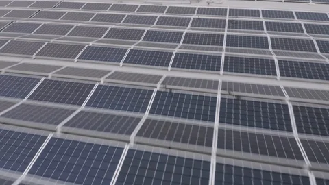 Flight over PV Panels Log Stock Footage 117850130