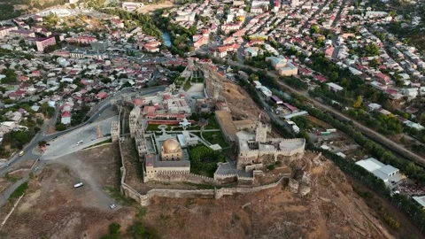 Flight over of Rabati Castle is a medieval castle in Akhaltsikhe, south Georgia. 動画素材 237808067