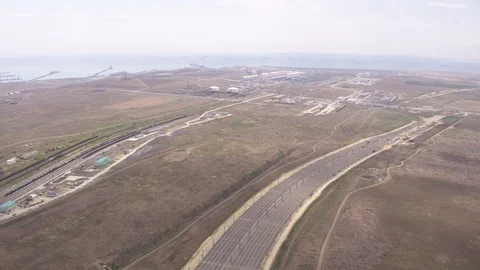 Flight over railways hub Stock-Footage 123703818