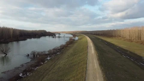Flight over rampart Stock Footage 255899958
