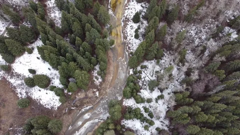 Flight over Ravine Creek Stock Footage 151724541