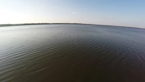 Flight over the reserved Lake. 4 Video stock 100767381