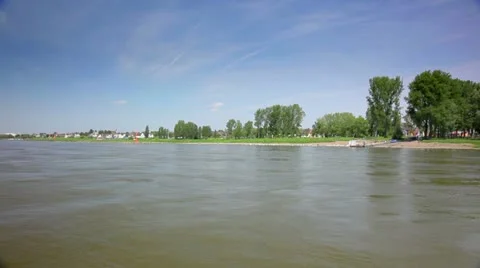 Flight over a river Stock Footage 11016626