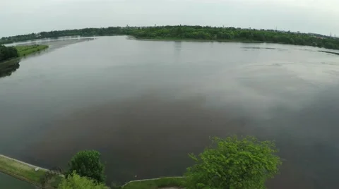 Flight over the river Stock Footage 52350020