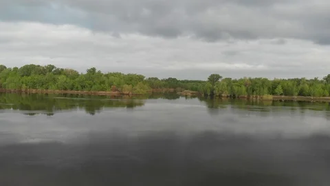 Flight over the river. Stock Footage 89702769