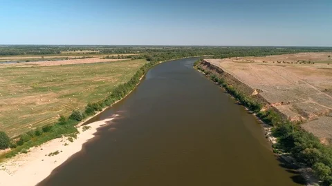  Flight over the river Stock Footage 98446415