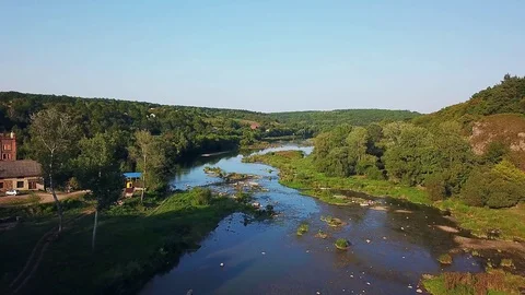 Flight over the river 스톡 동영상 118766788