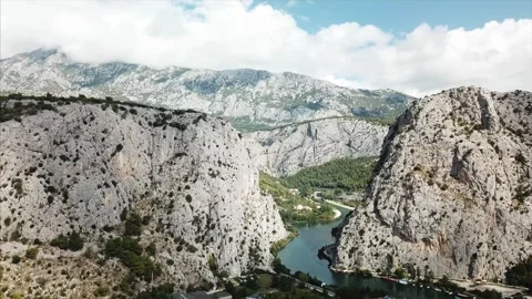 Flight over river Stock Footage 256476733