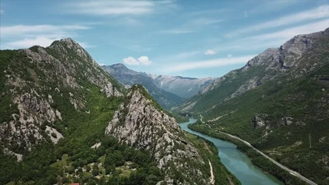 Flight over river Stock Footage 321362797