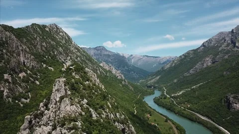 Flight over river Stock Footage 321362861