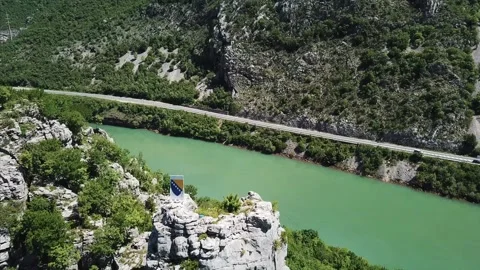 Flight over river Stock Footage 321362888