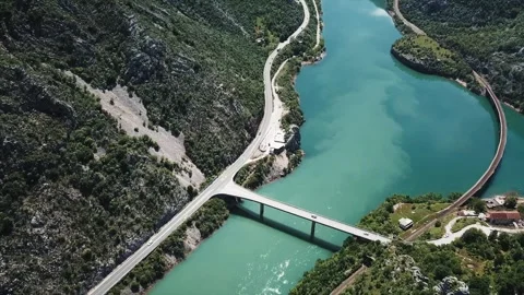 Flight over river Stock Footage 321362919